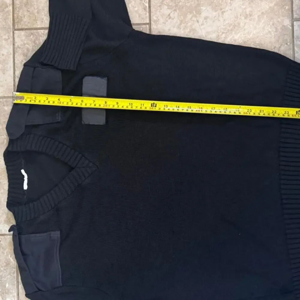 Mens ROTC sweater with panels